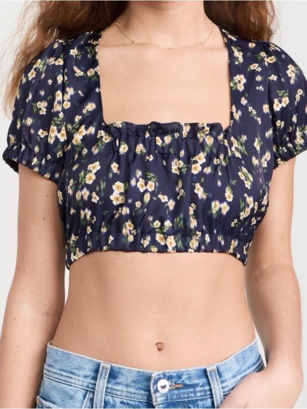 RESA Daisy Top In Midnight Floral